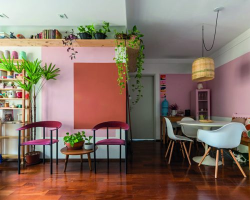Living room combined with office, with the wall painted by Hartman Painting - Interior painting.